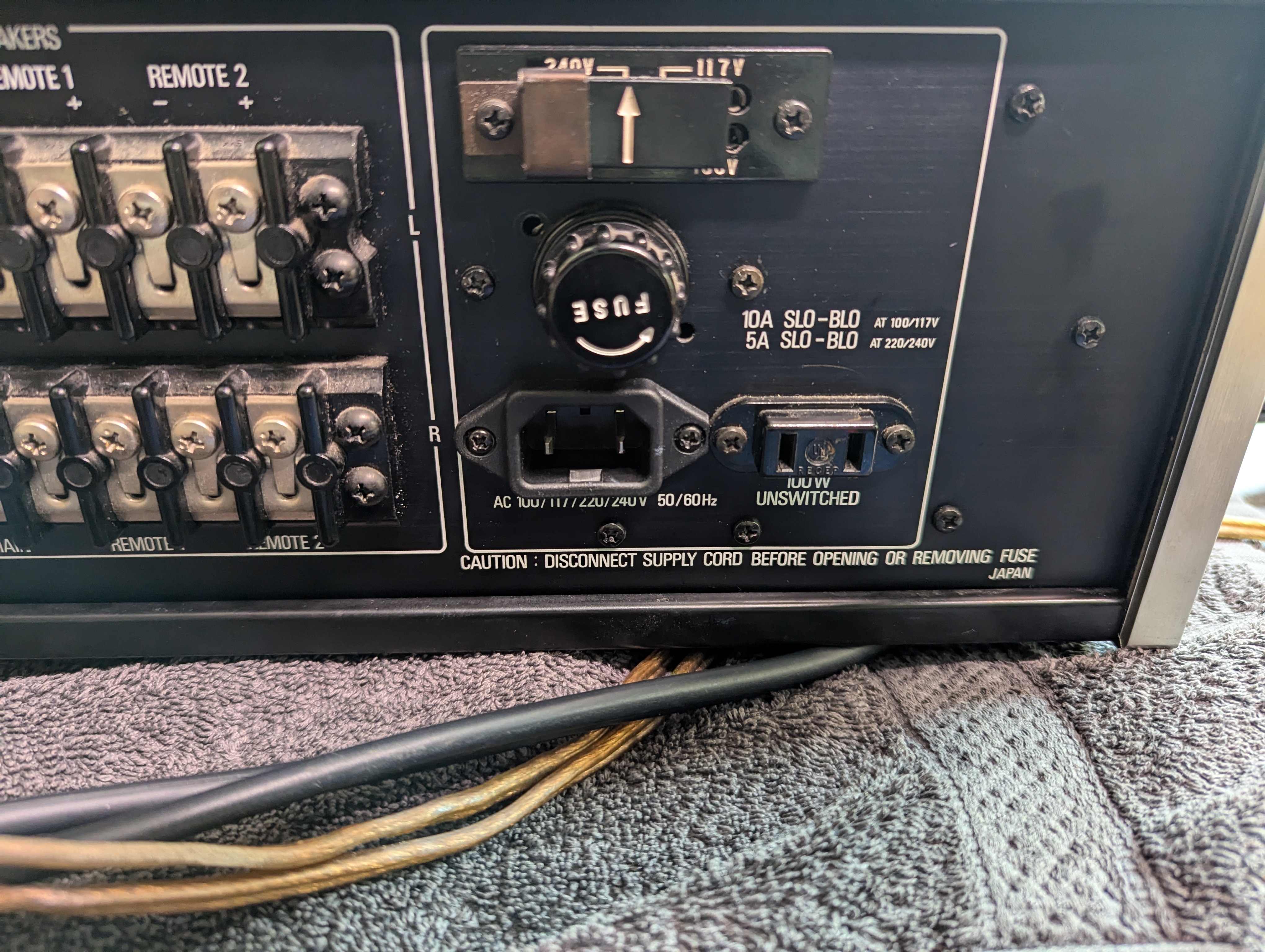 Accuphase P-300 AC inlet