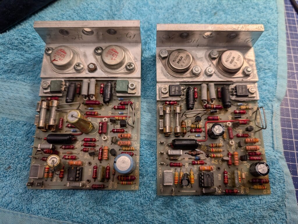 Quad 405 amplifier boards