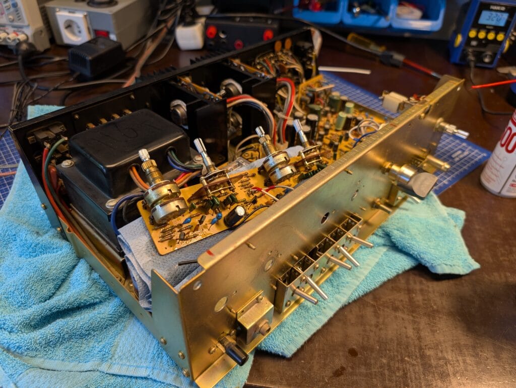 Cleaning potentiometers