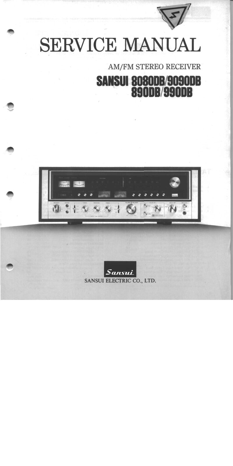 Sansui 8080db 9090db 890db 990db — Service manual preview