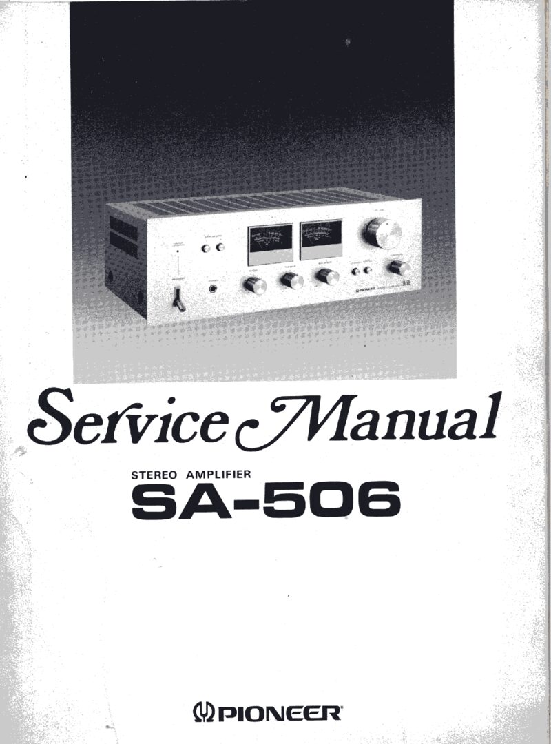 Pioneer SA-506 — Service manual preview