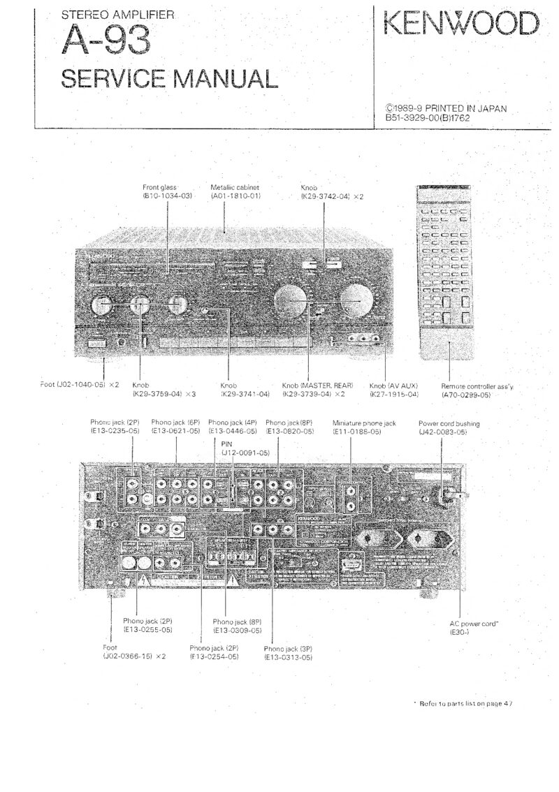 Kenwood A93 — Service manual preview