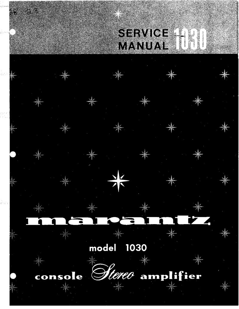 Marantz 1030 — Service manual preview