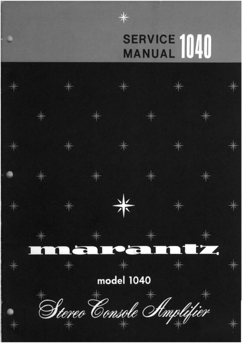 Marantz 1040 — Service manual preview