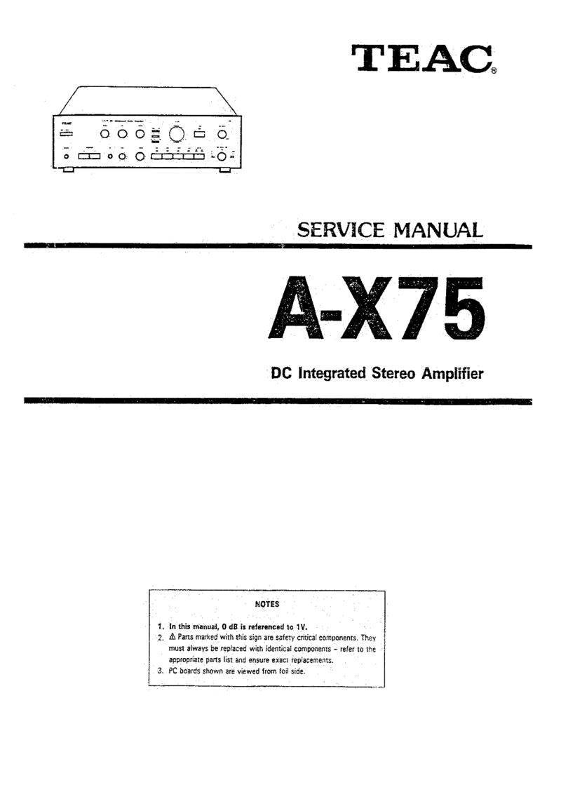Teac A X75 — Service manual preview