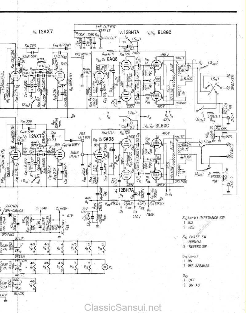Sansui AU-111 — Schematic preview