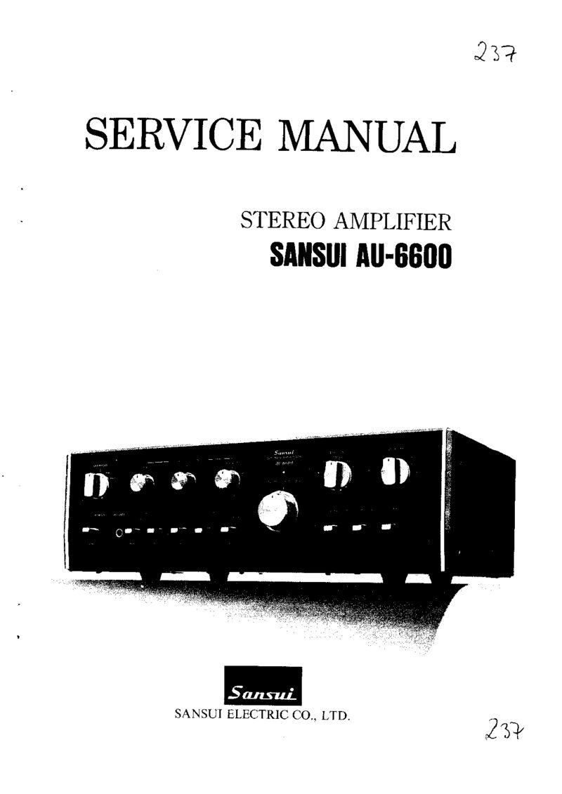 Sansui AU-6600 — Service manual preview