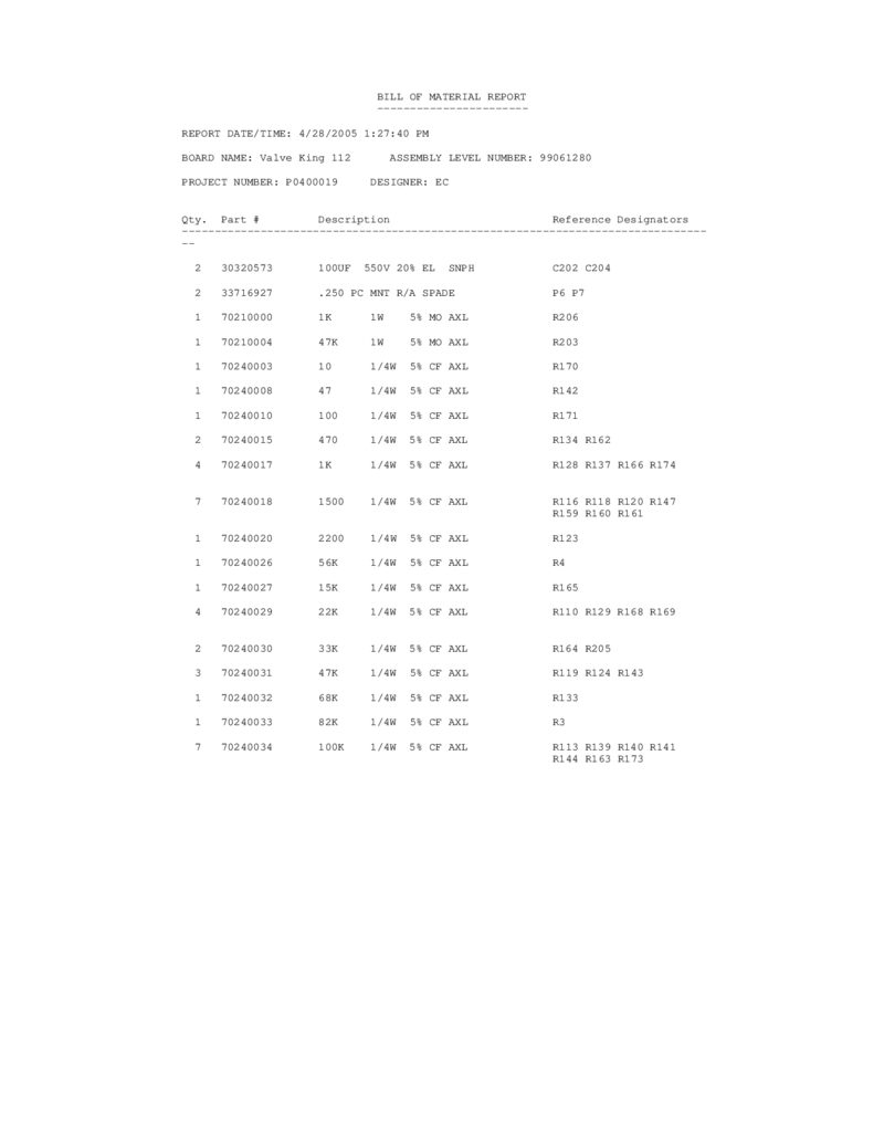 Peavey VK 112 — Schematic preview