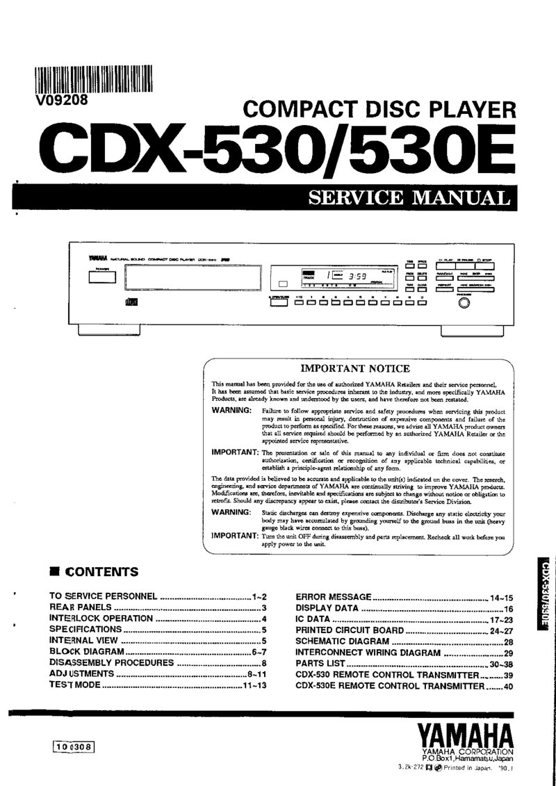 Yamaha CDX-530 CDX-530E-2 — PDF preview