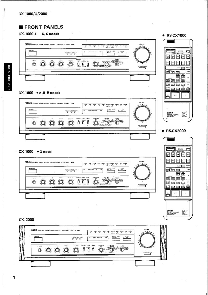 Yamaha CX-1000 CX-1000E CX-2000 — Service manual preview