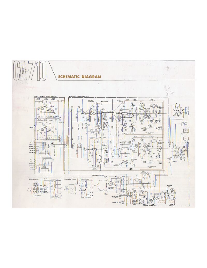 Yamaha CA-710 — Schematic preview