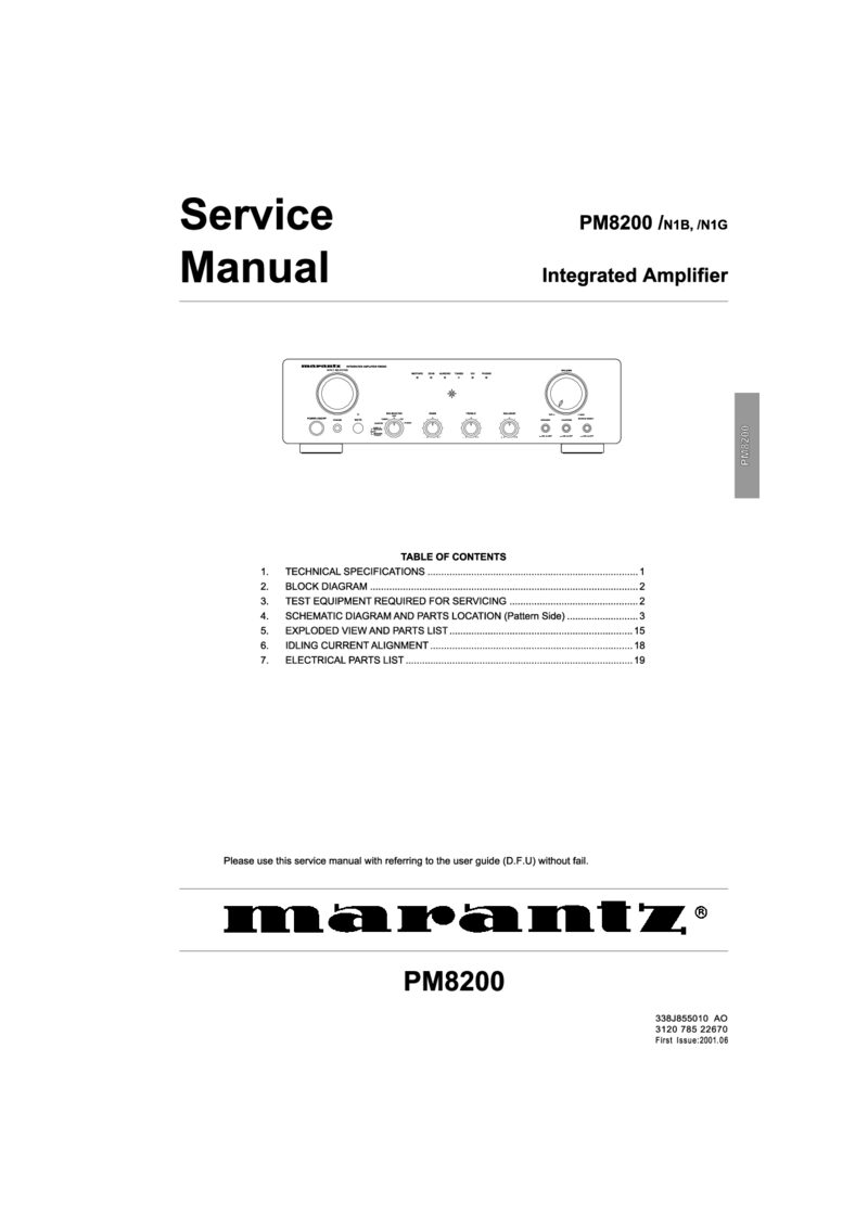 Marantz PM8200 — Service manual preview