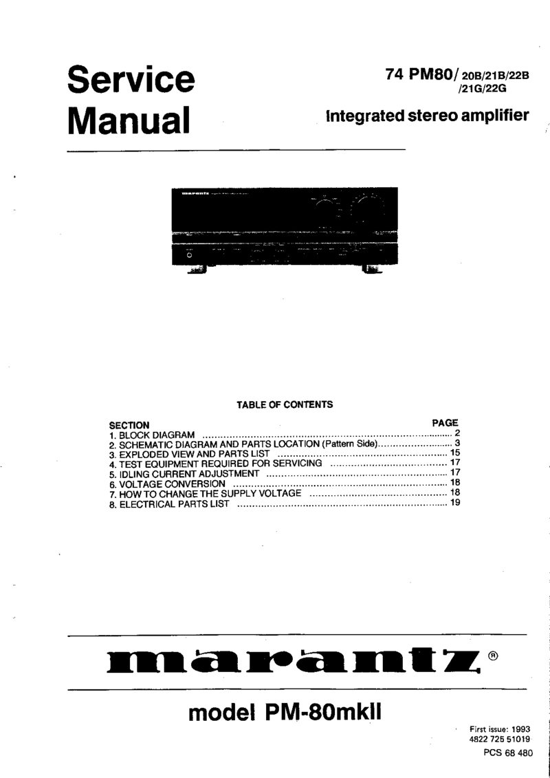 Marantz PM-80-MKII — Service manual preview