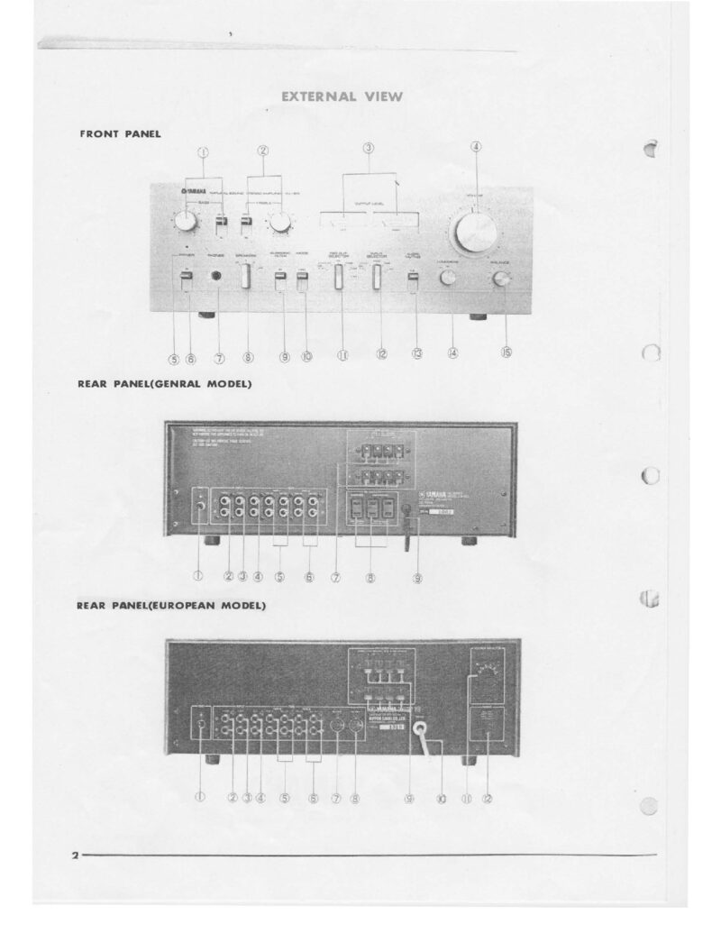Yamaha CA-610 — Service manual preview