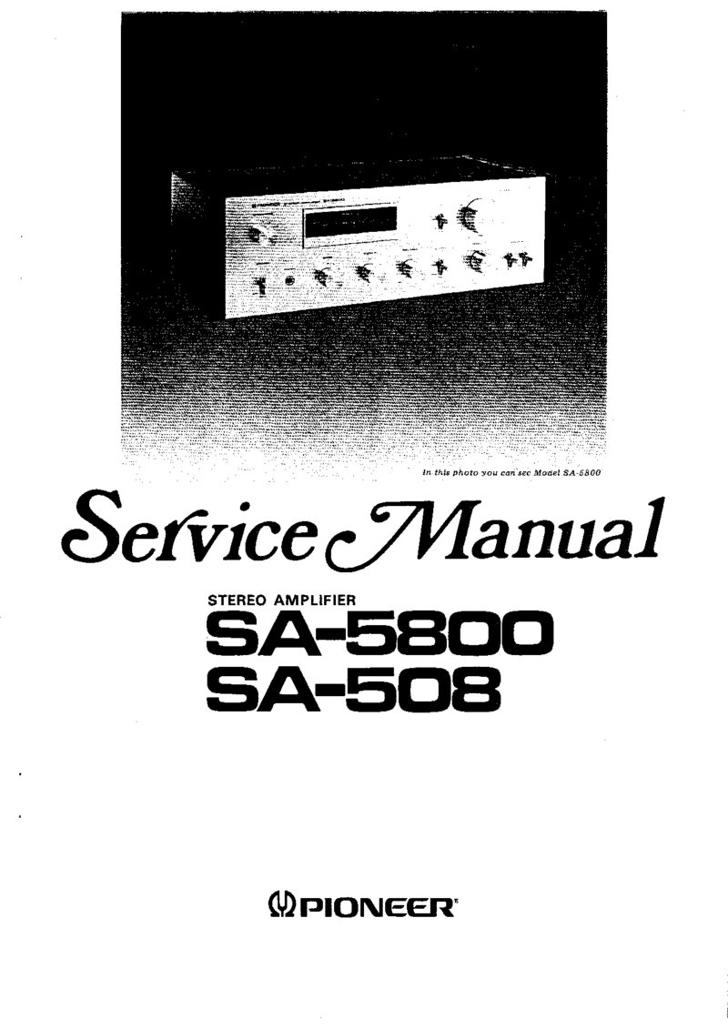 Pioneer SA-508 SA-5800 — Service manual preview
