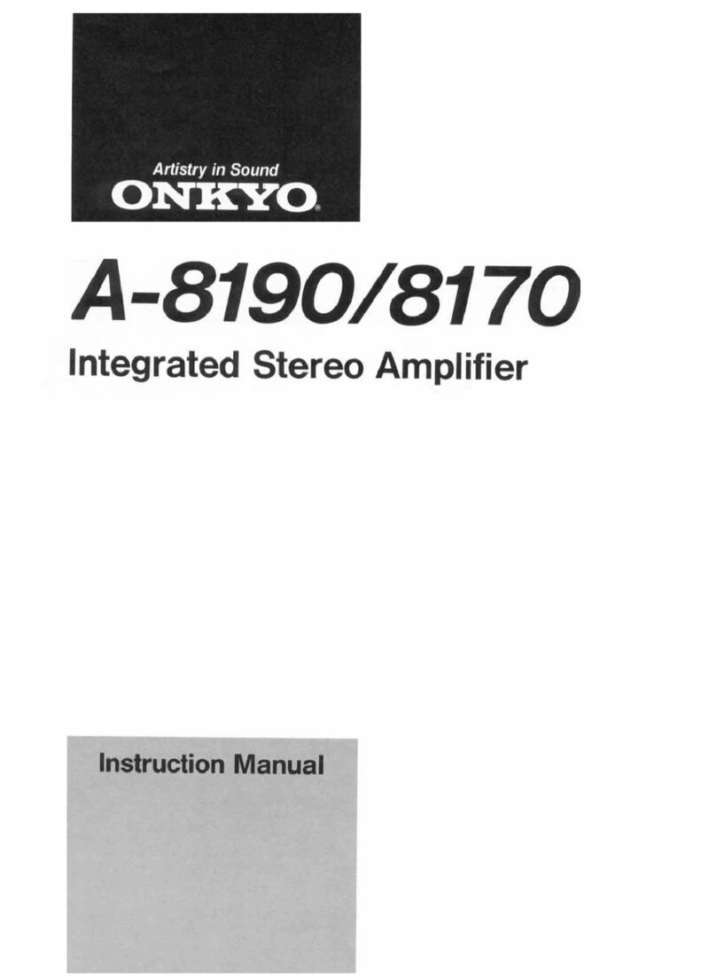 Onkyo A-8170 8190 — Service manual preview