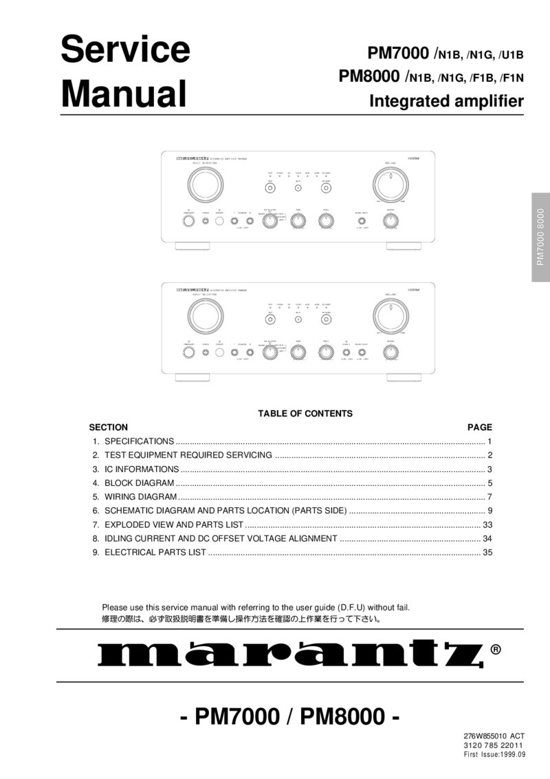 Marantz PM7200 — Service manual preview