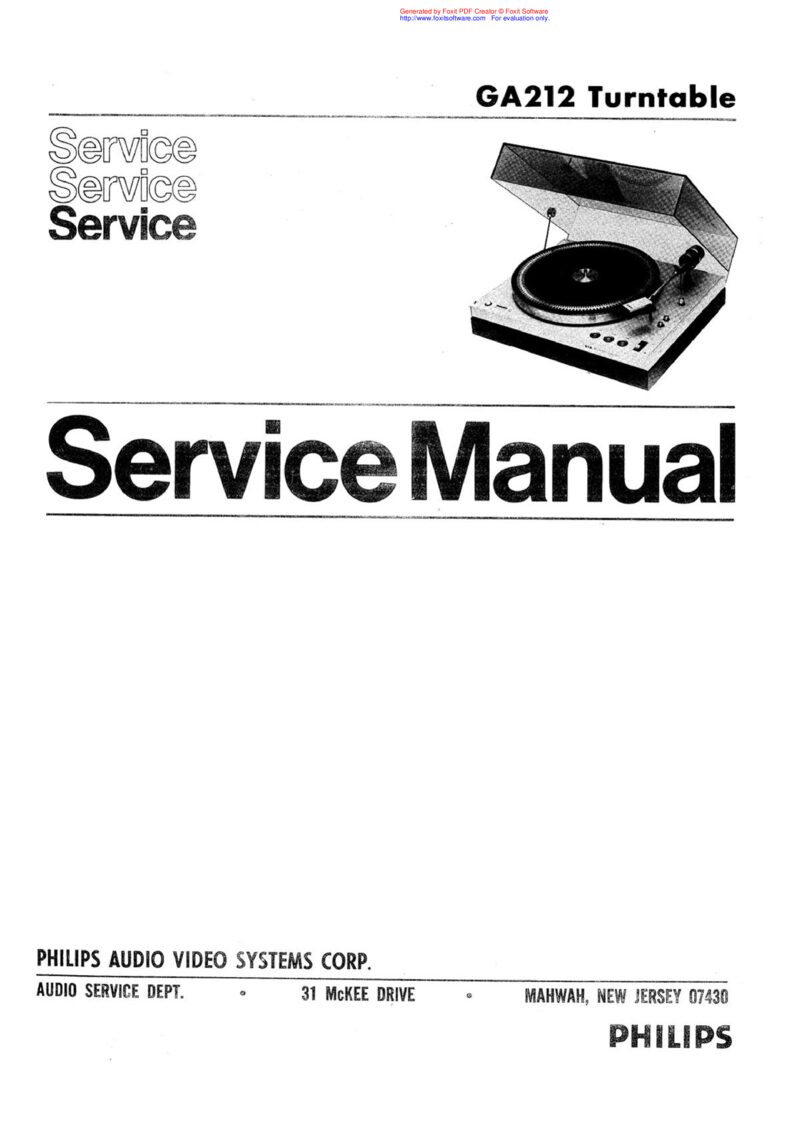 Philips GA212 — Service manual preview