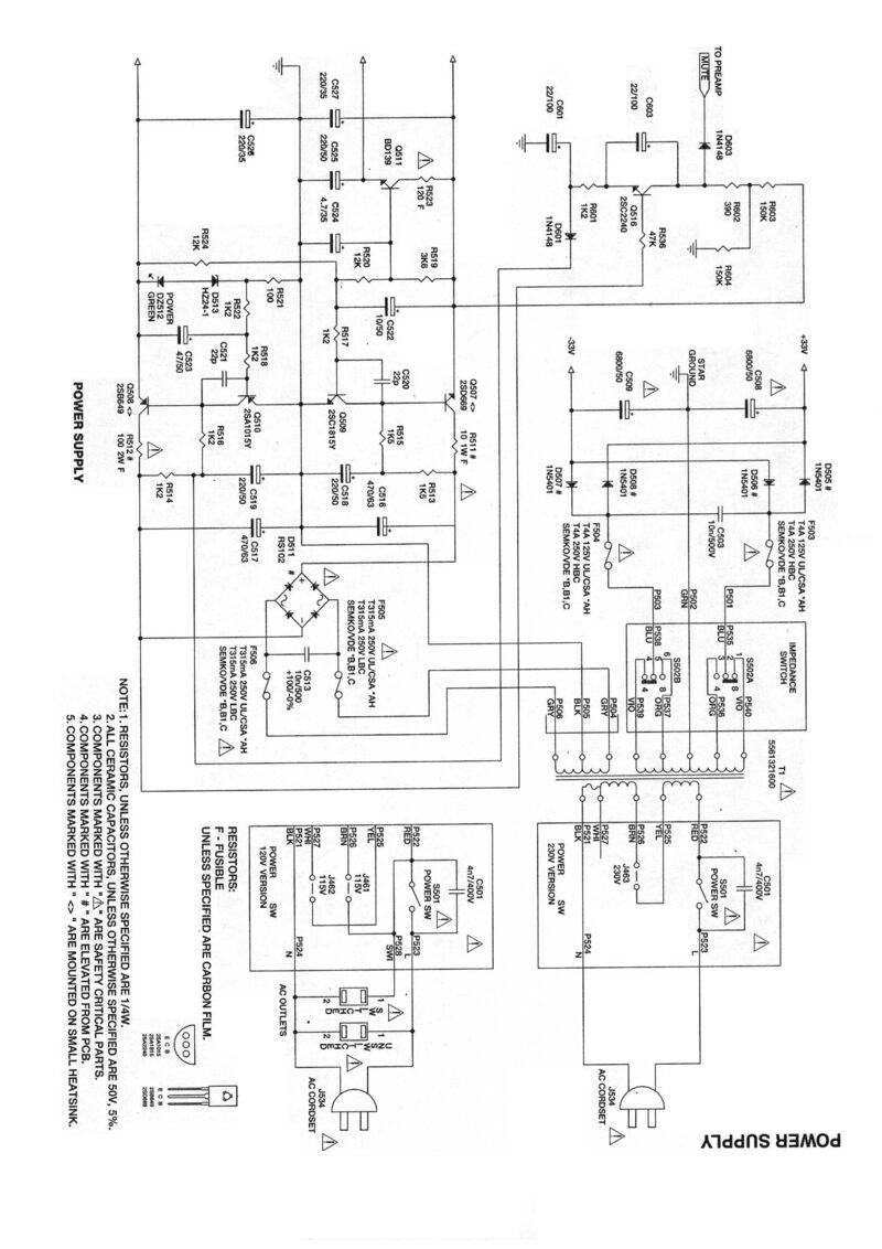 NAD 312 — Service manual preview