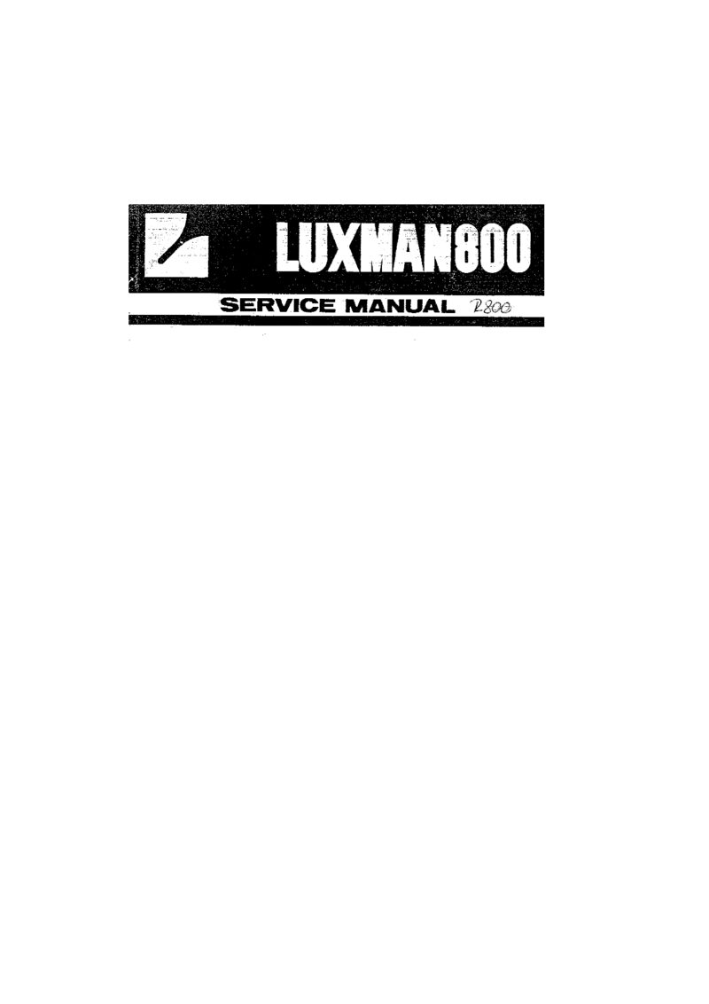 Luxman R800 — Service manual preview