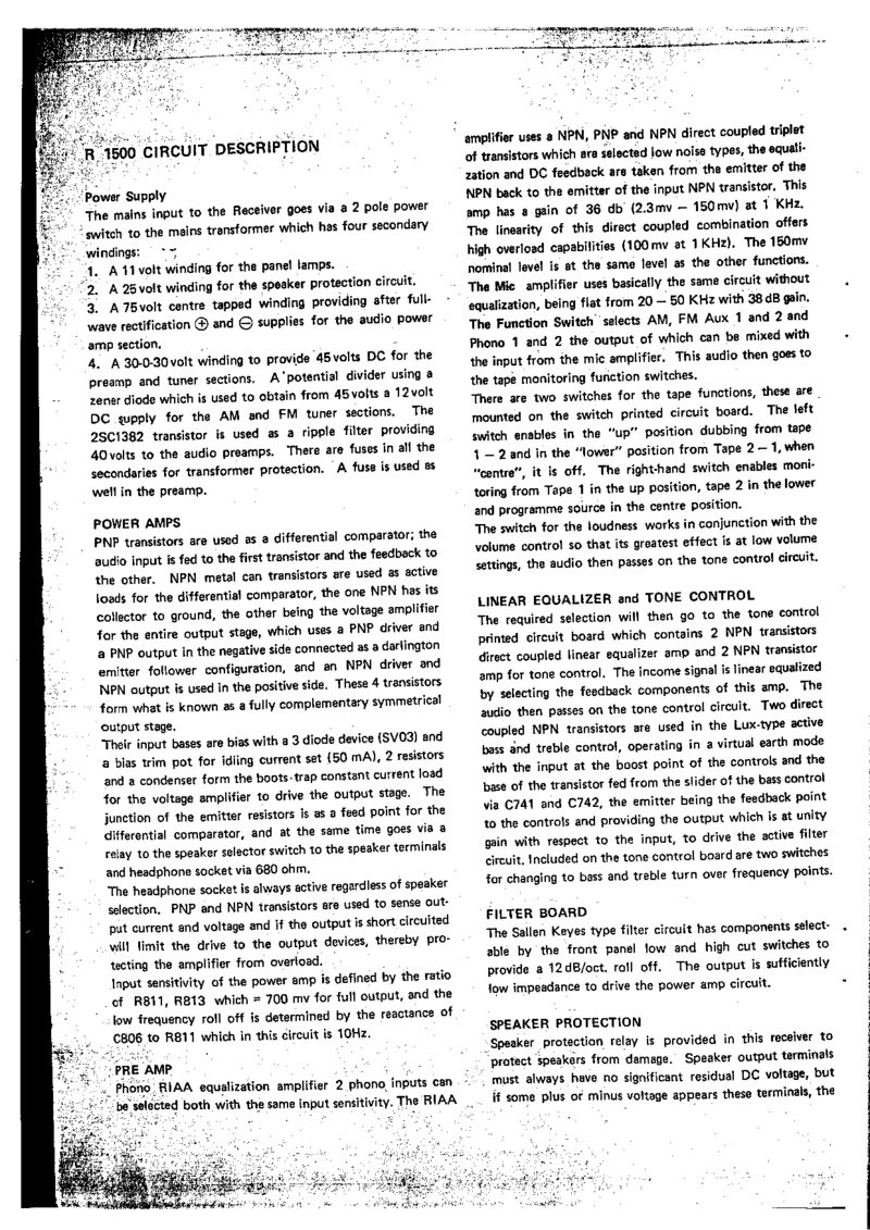 Luxman R-1500 — Service manual preview