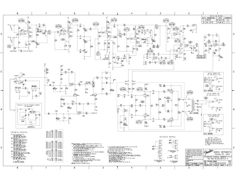 Fender Hotrod Deluxe III — Schematic preview