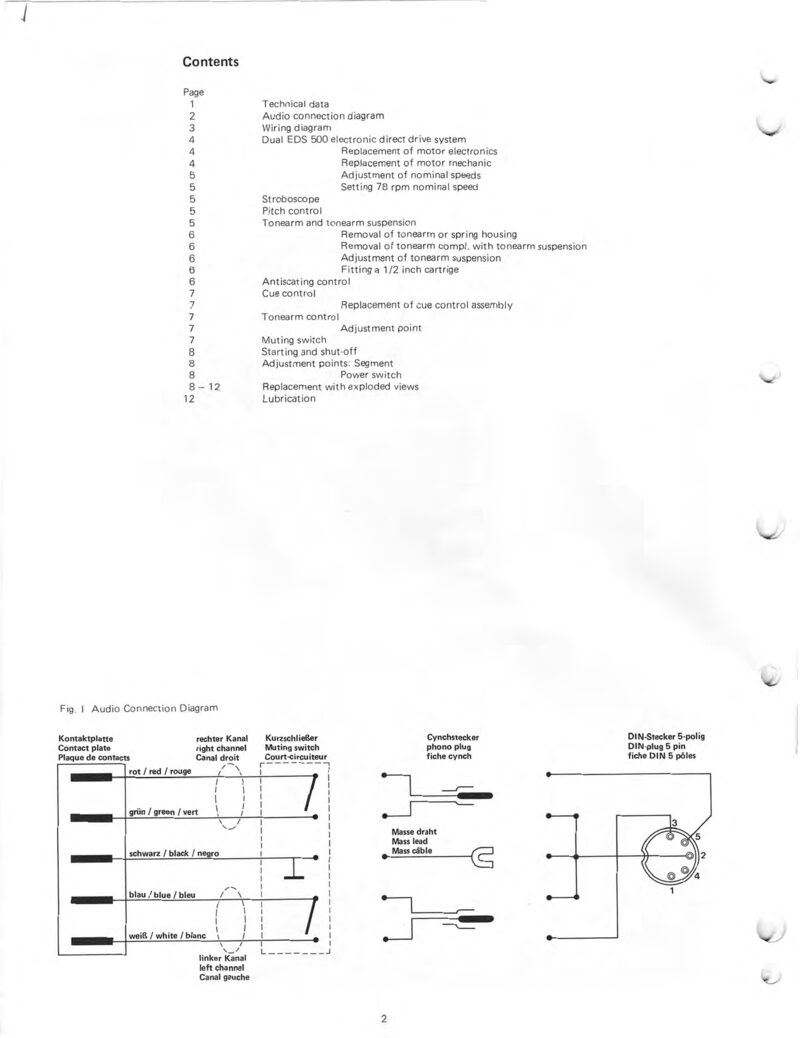 Dual 606 — Service manual preview