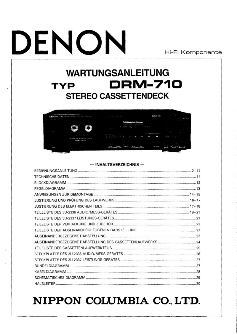 Denon DRM-710 — Service manual preview
