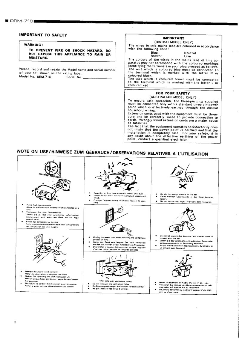 Denon DRM-710 — Service manual preview