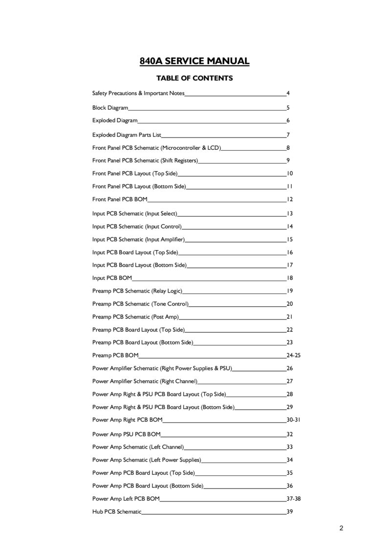 Cambridge AZUR 840a — Service manual preview