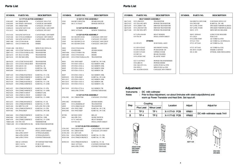Rotel RB-991 — Service manual preview