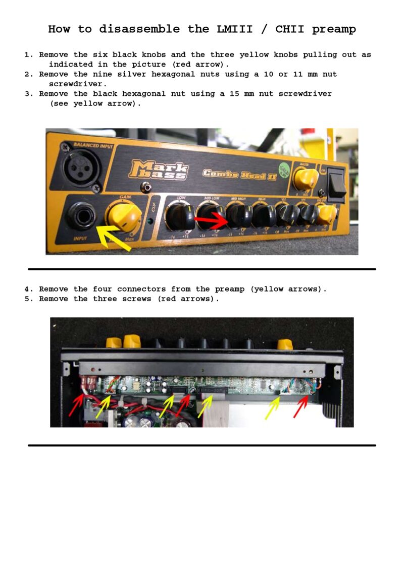 Mark BASS Little MARK III — Service manual preview