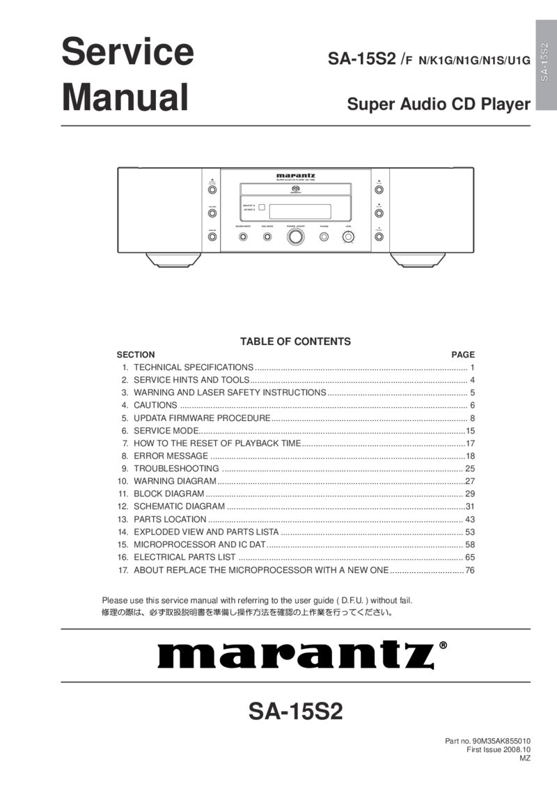 Marantz SA-15S2 — Service manual preview